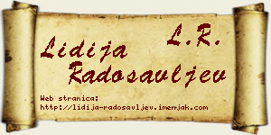 Lidija Radosavljev vizit kartica